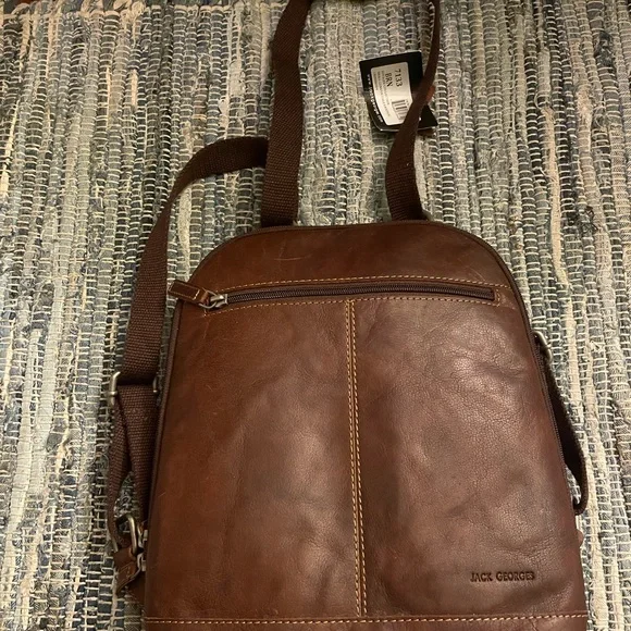 Jack Georges Small Convertible Backpack /Crossbody Leather Amazon.com | Jack Georges Voyager Compact Convertible  main image 2